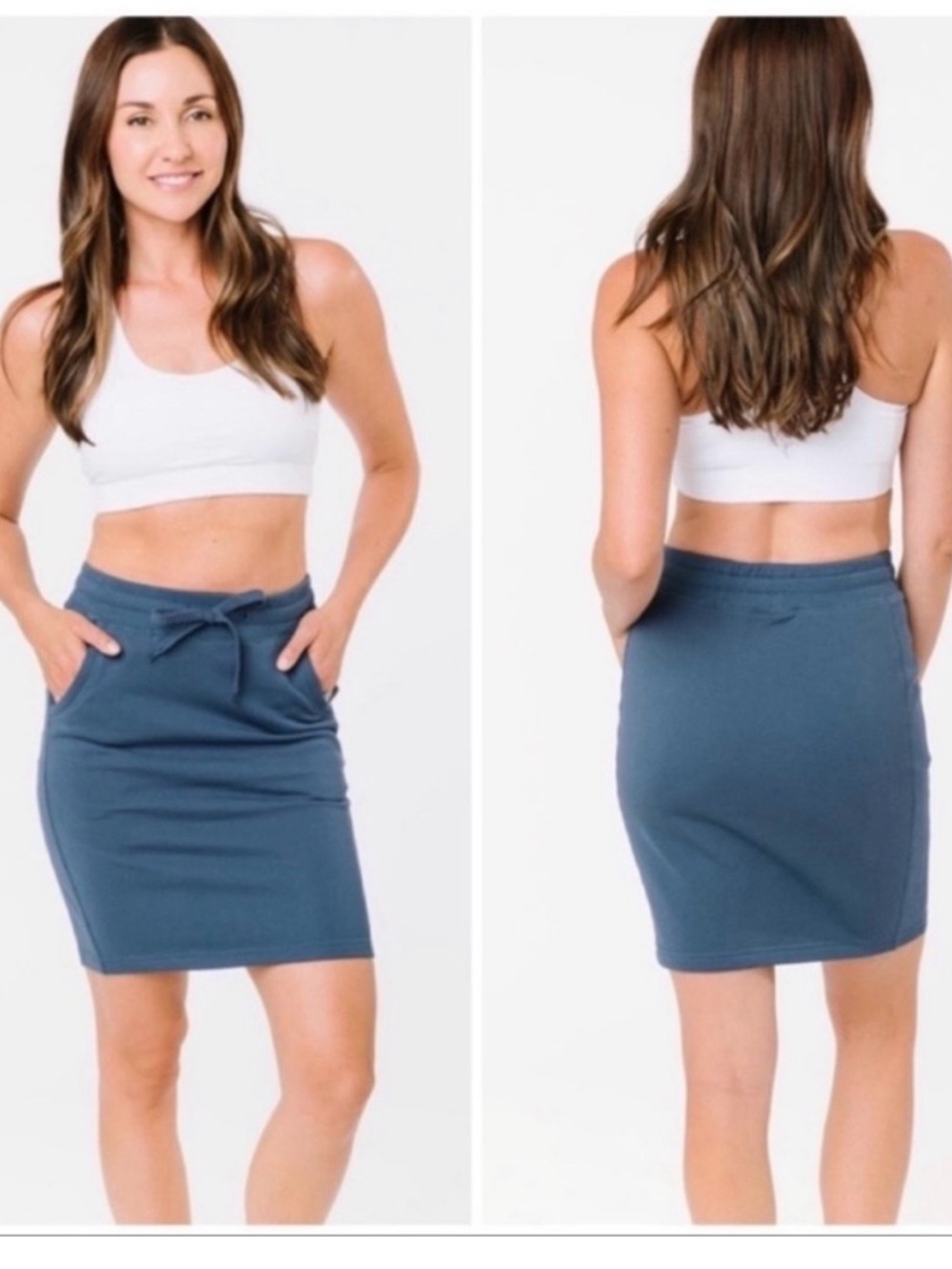 Zyia Active Take Me Everywhere Skirt Blue Size Medium. - Picture 2 of 10